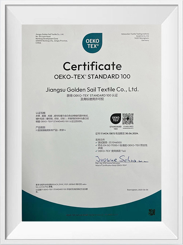 Sertifikat oeko-tex standard 100